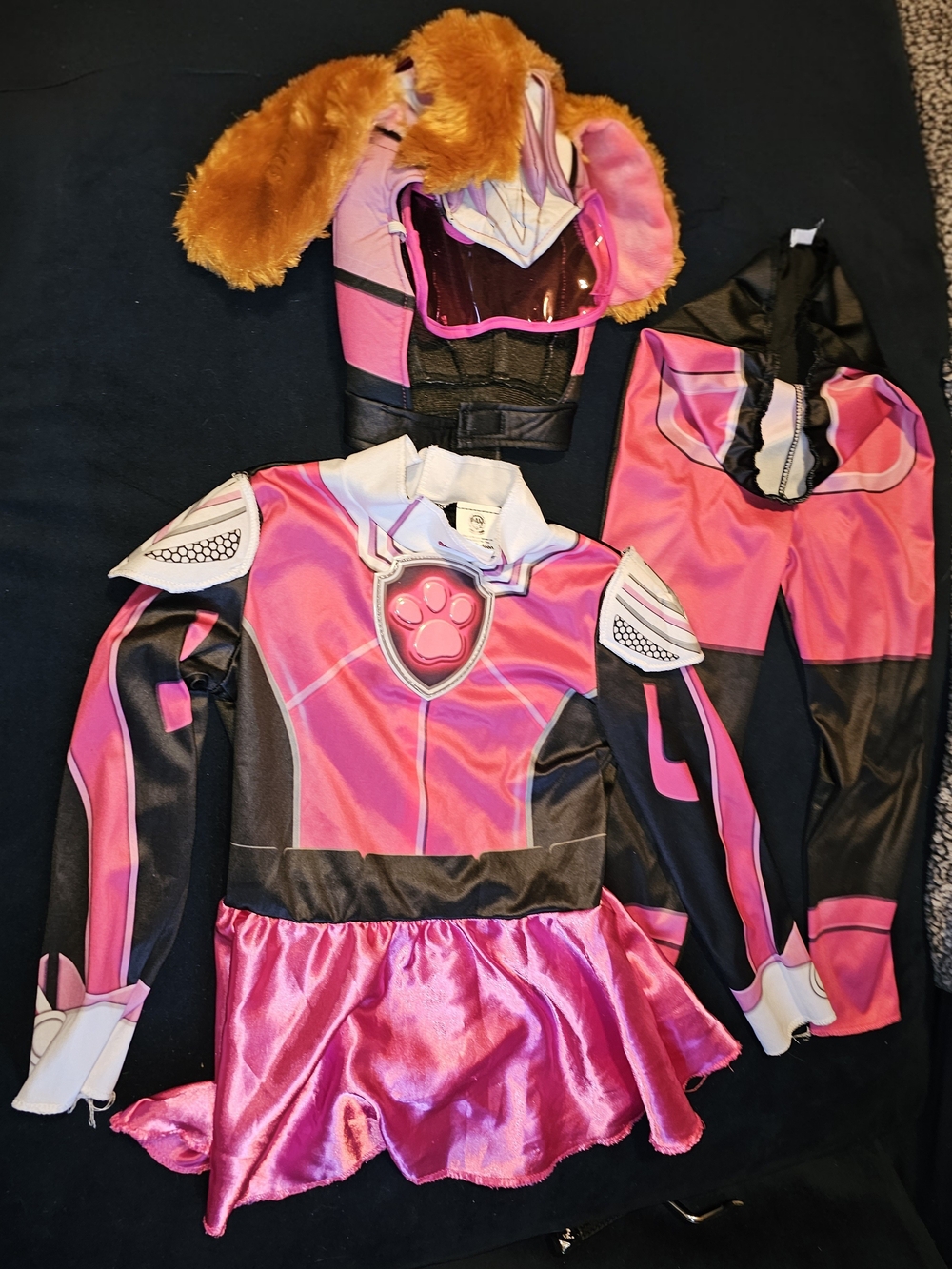 Paw Patrol Sky Halloween Costume with Hood And Detached Face Sheild